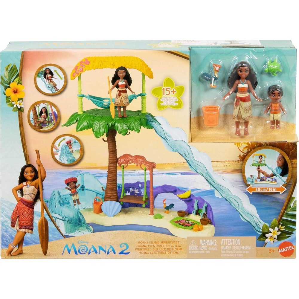 Mattel Disney Moana 2 Toys, Moana's Island Adventure Playset